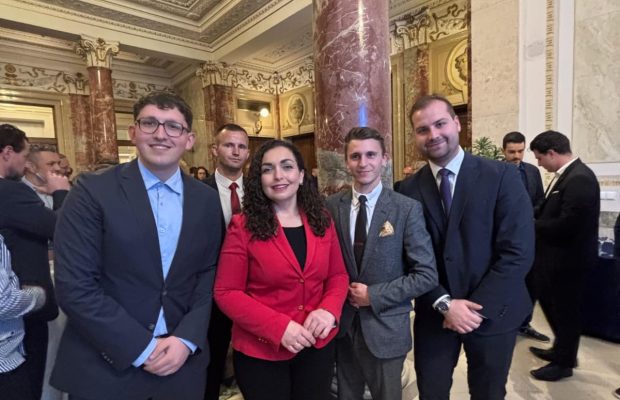 Foto mit Präsidentin